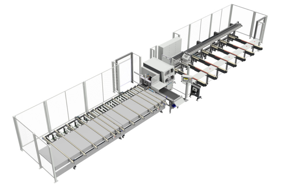 Komplettansicht der Sägeanlage KS600R